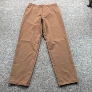 Lululemon Lab Pants Mens Small Brown Elastic Waist Technical Trousers